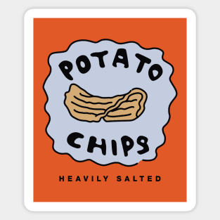 Heavily Salted Potato Chips Sticker